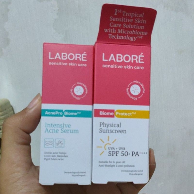 Jual [NEW] Labore Acne and Oil Correct Physical Sunscreen 10 ml SPF 50 ...