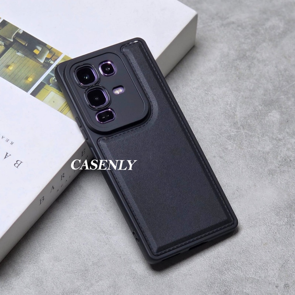 Jual Premium Leather Black Case Infinix Note 50 4G Infinix Note 50 Pro ...