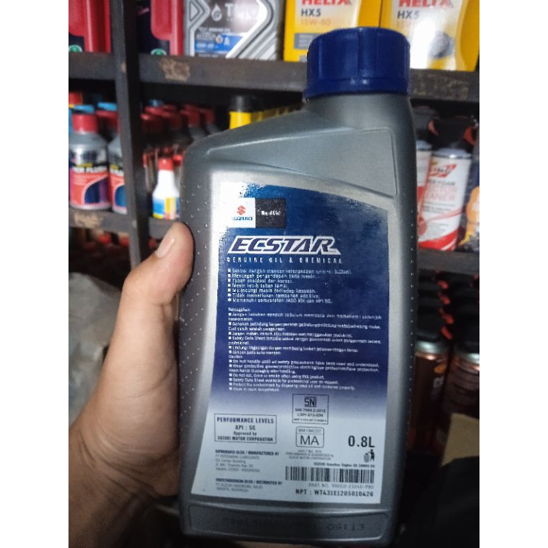 Jual OLI MESIN SUZUKI ECSTAR R500 SAE 20W-50 0.8 Liter | Shopee Indonesia
