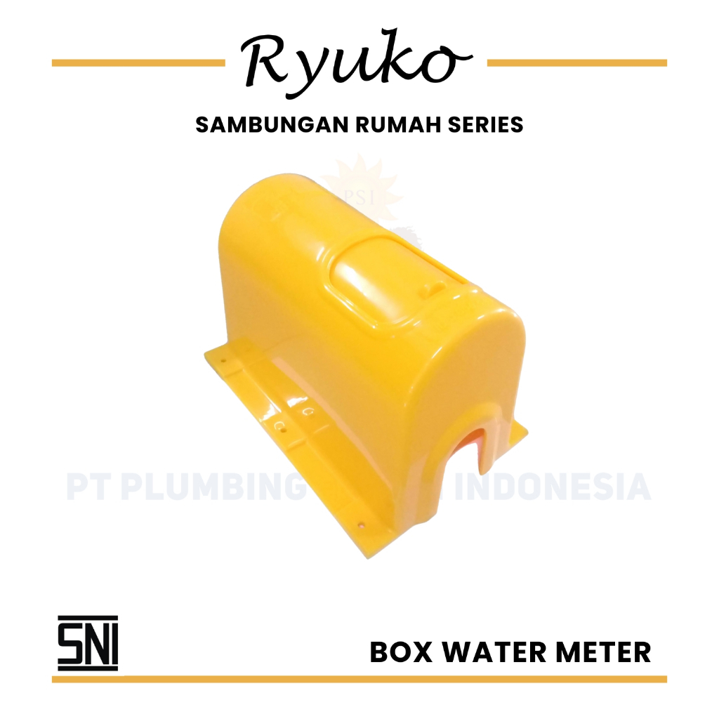 Jual Ryuko Box Water Meter Air / Tutup Meteran Air Polos Biru / Kuning ...