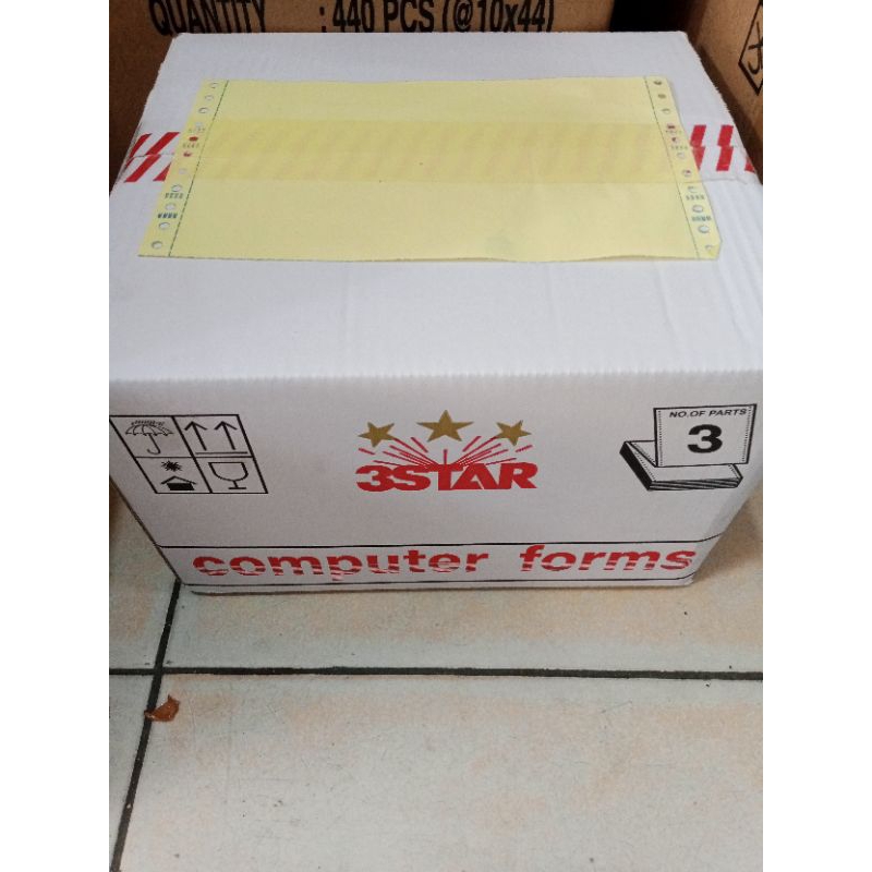 Jual 3STAR Continuous Form / Kertas Komputer 3 Rangkap - Ukuran 9.5 x ...