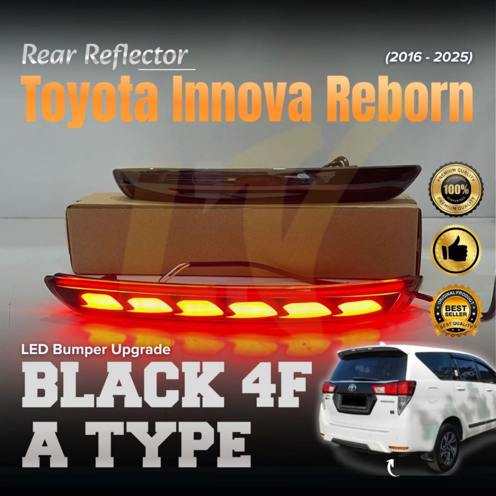 Jual TOYOTA INNOVA REBORN (2016 - 2025) - REAR REFLECTOR / LED BUMPER ...