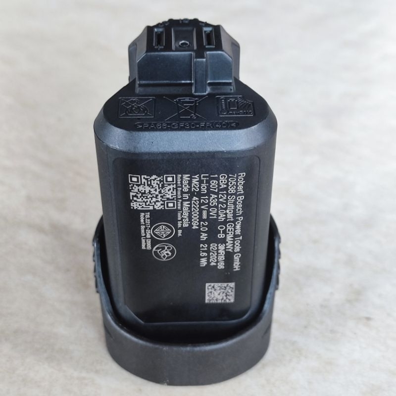 Jual Baterai Battery Bor Cordless Bosch GSR GSB 120-Li 12V 2Ah Original ...