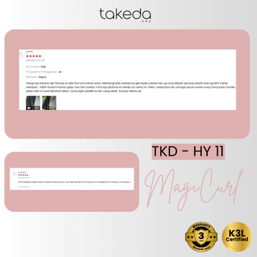 TakedaPro Catokan Keriting Rambut TKD HY11 3.4cm Magic Hair Curler Ceramic