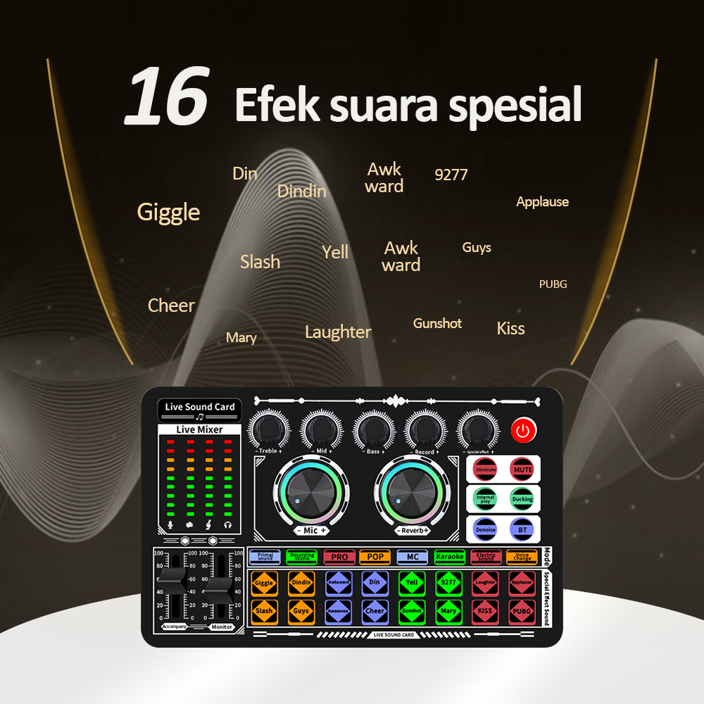 Jual Soundscape bonkyo COD F999/F999MAX/F999NEO Sound Card Putih Siaran ...