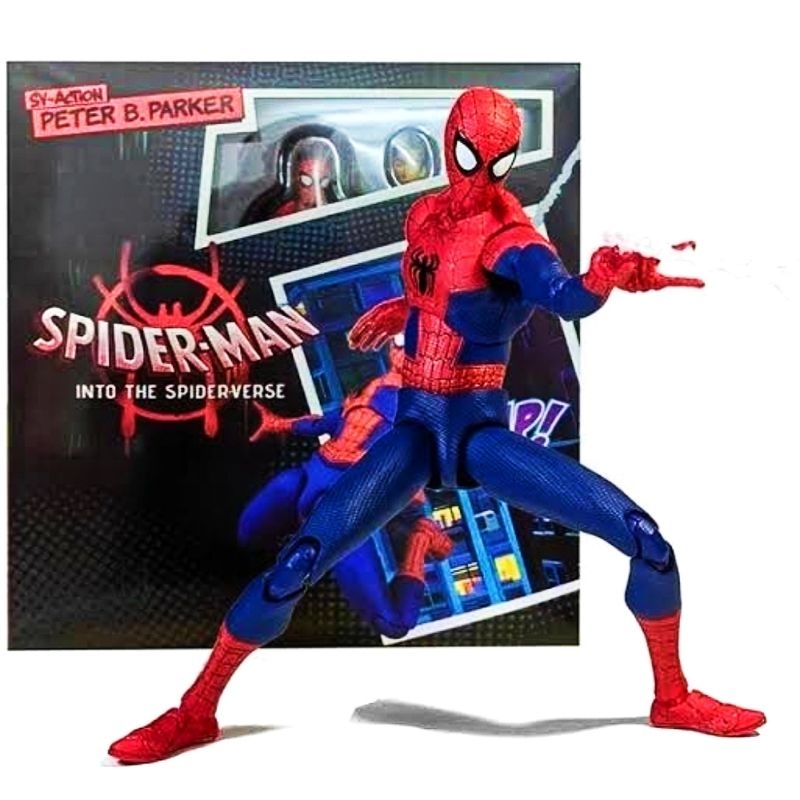 Jual Action Figure Peter B Parker SHF Spider-Man Into The Spider verse ...