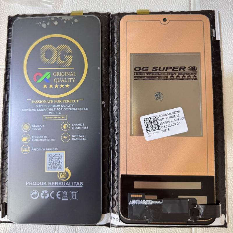 Jual LCD + TC 1SET XIAOMI REDMI NOTE 12-NOTE 12 4G 5G-POCO X5 5G BLACK ...