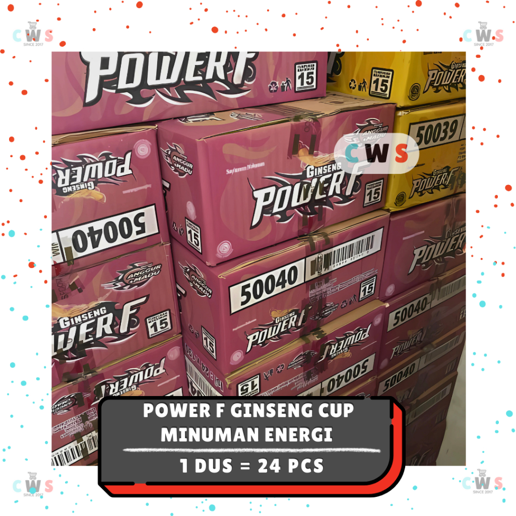Jual POWER F POWERF Minuman Energi Drink Cup Anggur Mix Fruit - 1 Dus ...