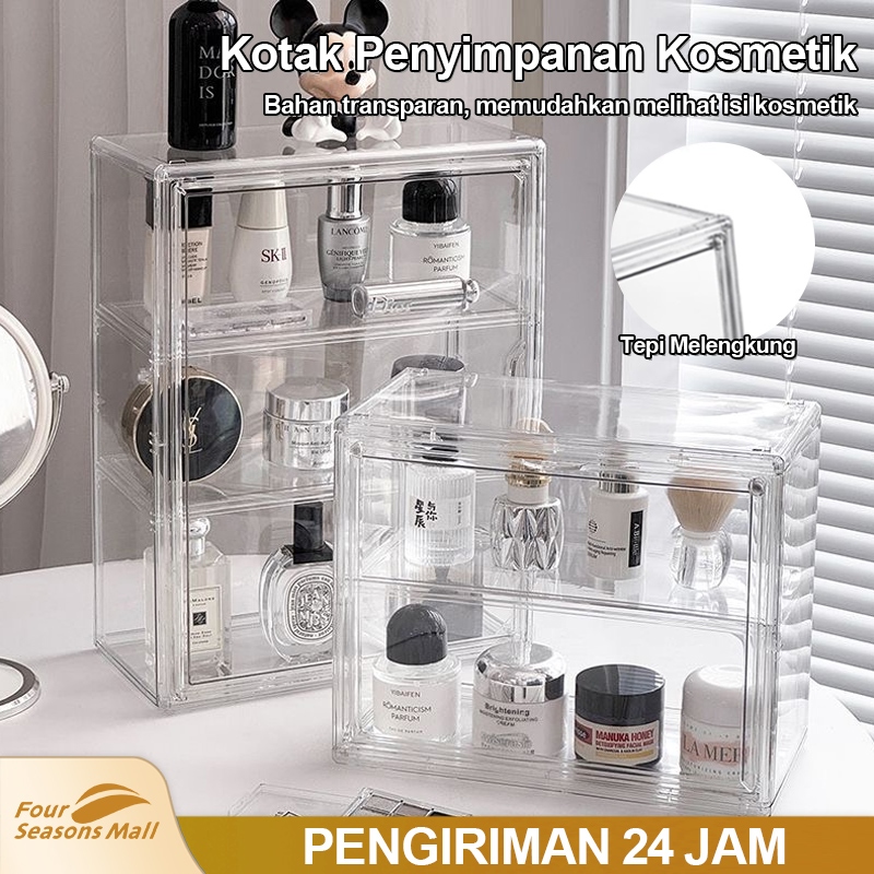 Jual [Four Seasons Mall]Cosmetic Organizer Storage Rack Acrylic ...