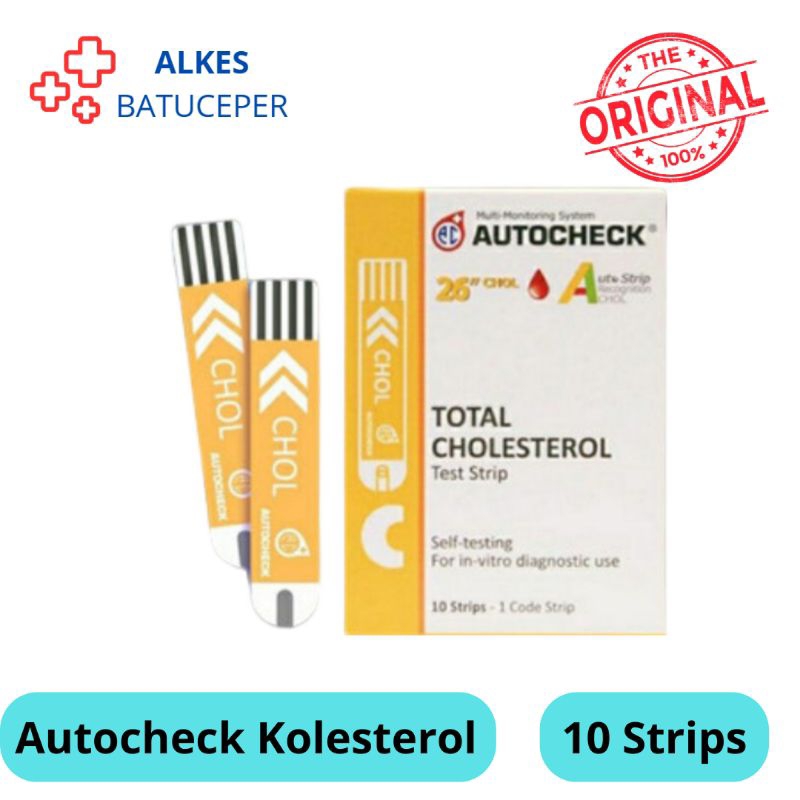 Jual AUTOCHECK STRIP KOLESTEROL/CHOLESTEROL ISI 10 PERBOX | Shopee ...