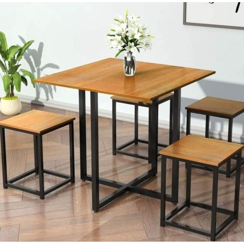 Jual meja caffe kayu industrial / meja cafe minimalis | Shopee Indonesia