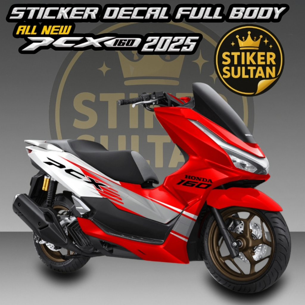 Jual STIKER SULTAN - decal sticker variasi motor honda pcx new 2025 abs ...