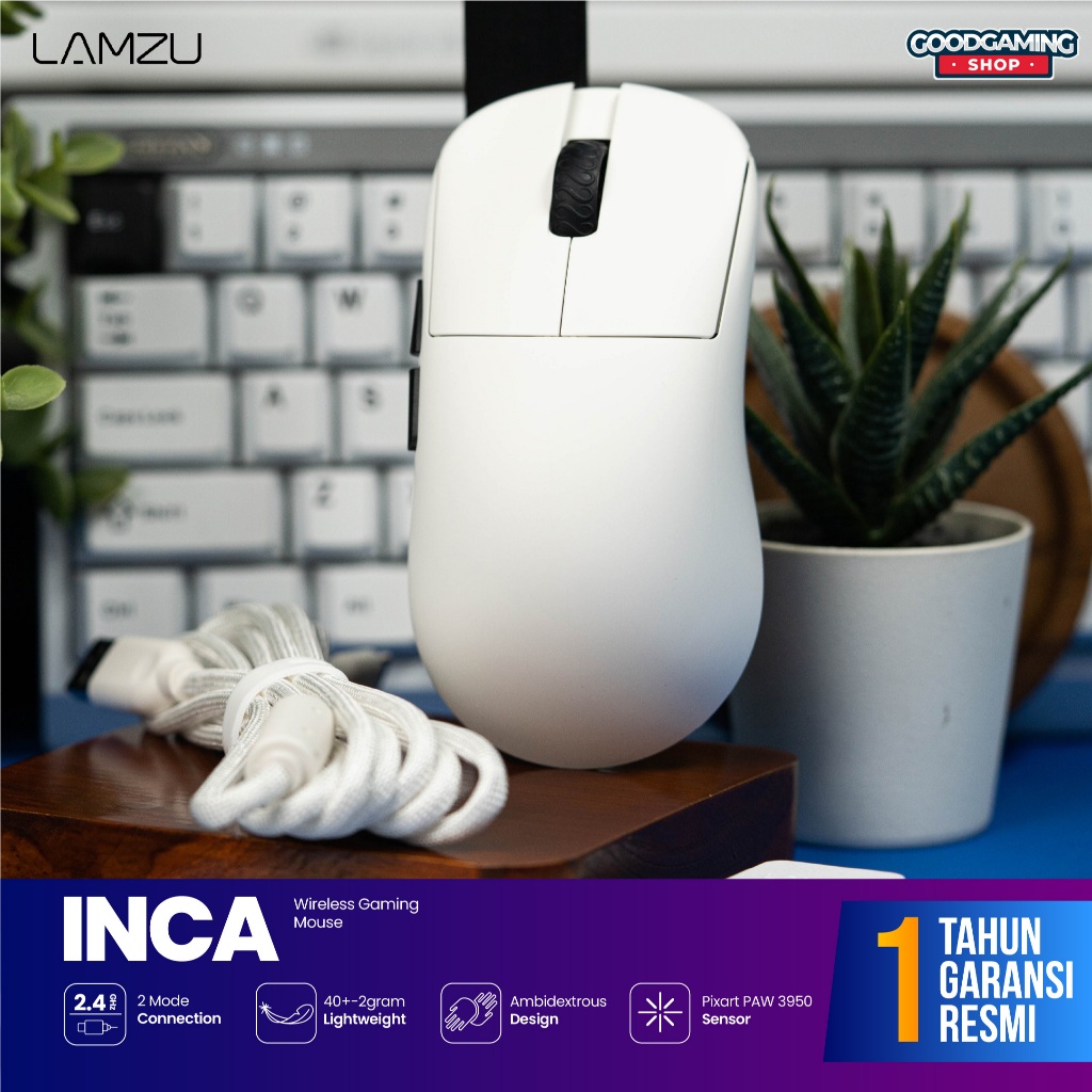 Jual Lamzu Inca With 8K Polling Rate Aurora Technology Superlight ...