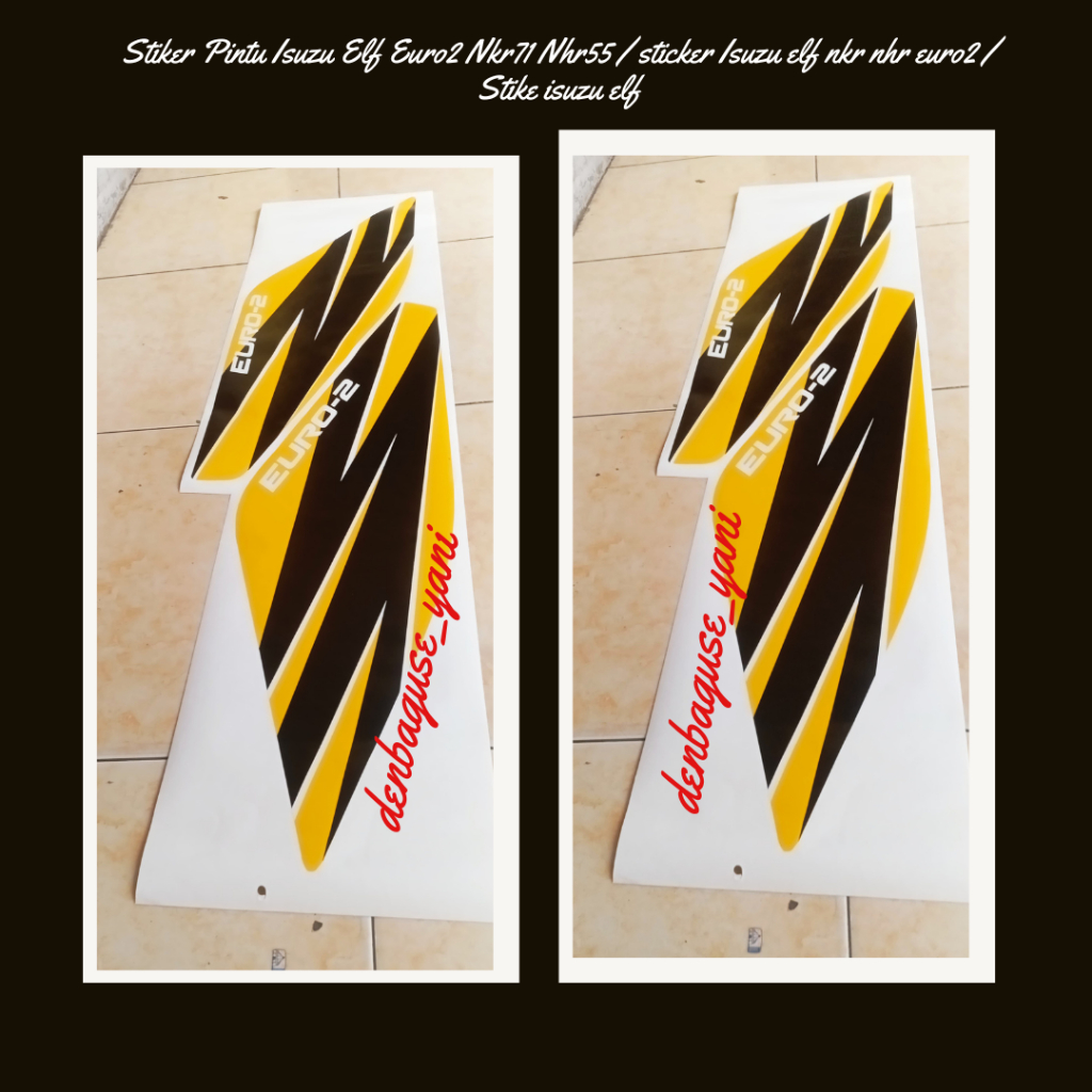 Jual Stiker Pintu Isuzu Elf Euro2 Nkr71 Nhr55 / sticker Isuzu elf nkr ...