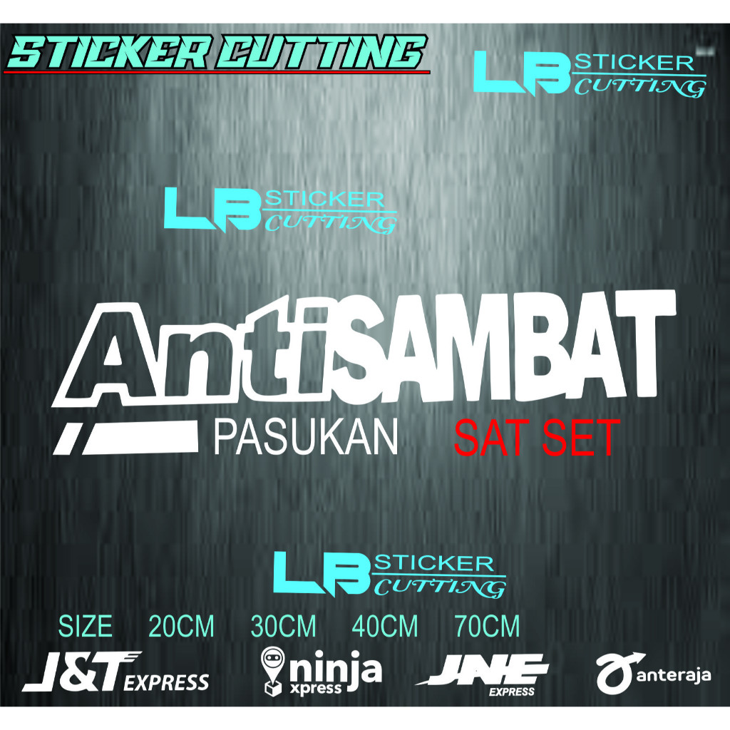 Jual STICKER STIKER CUTTING ANTI SAMBAT PASUKAN SAT SET | Shopee Indonesia