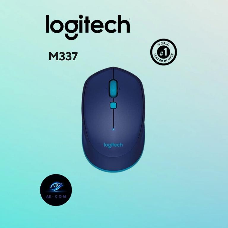 Jual Mouse LOGITECH M337 BLUE Compact Bluetooth Mouse Komputer laptop ...