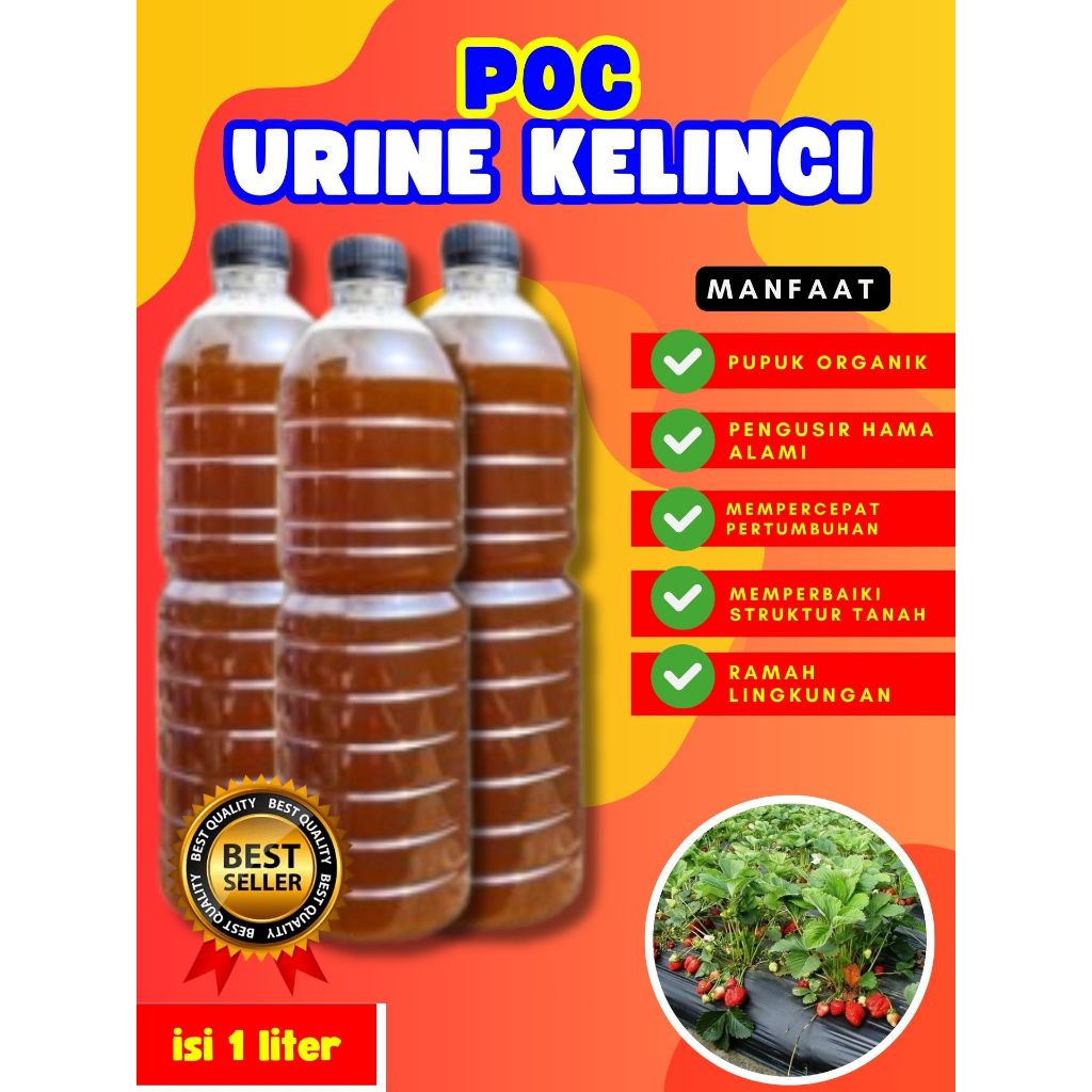 Jual TERHEMAT !! POC Urine Kelinci Botol Besar | Shopee Indonesia