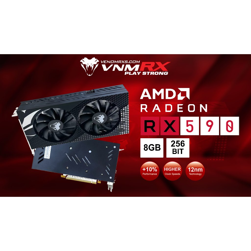 Jual VGA Venomrx Radeon RX 590 8GB DDR5 256bit - Vga Venomrx RX 590 8GB ...