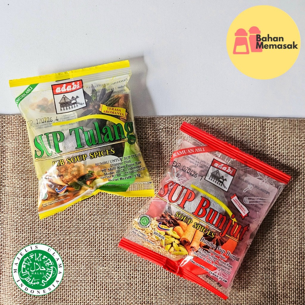 bumbu sup tulang adabi dalam kantong muslin siap pakai menambah rasa sup