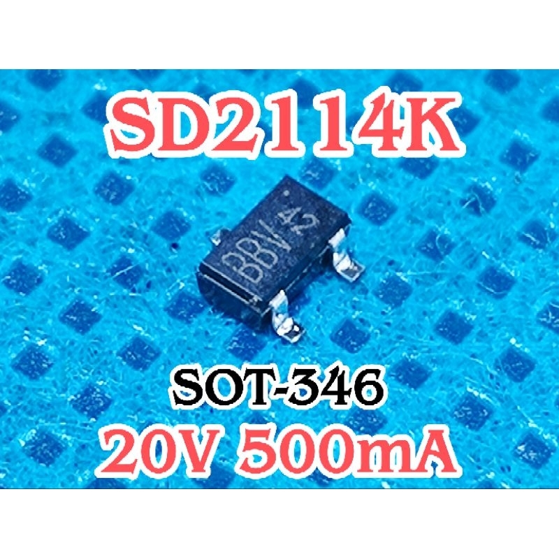 Jual 2SD2114K NPN, SOT-346, 20V 0.5A, High hFE & Muting Transistor ...