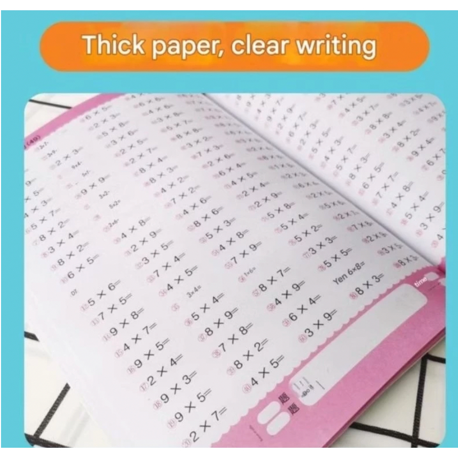 Jual buku soal matematika,math excercise woorkbook multiplication and ...