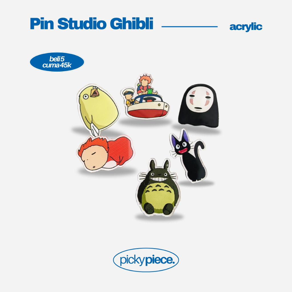 Jual Pin Studio Ghibli Akrilik | Shopee Indonesia