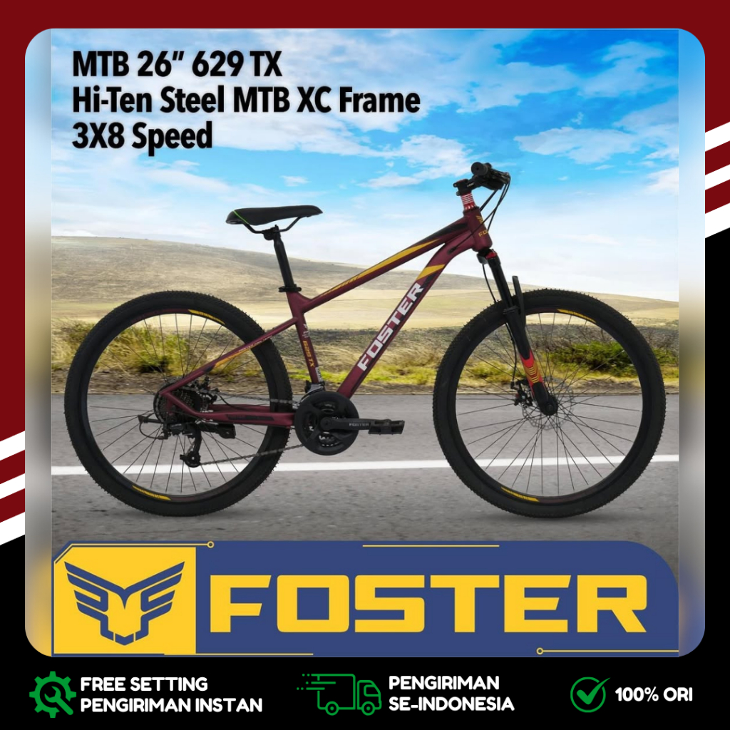 Jual Sepeda Gunung MTB 26 Merk Pacific Foster 8Sp ByPacific Murah BDG ...