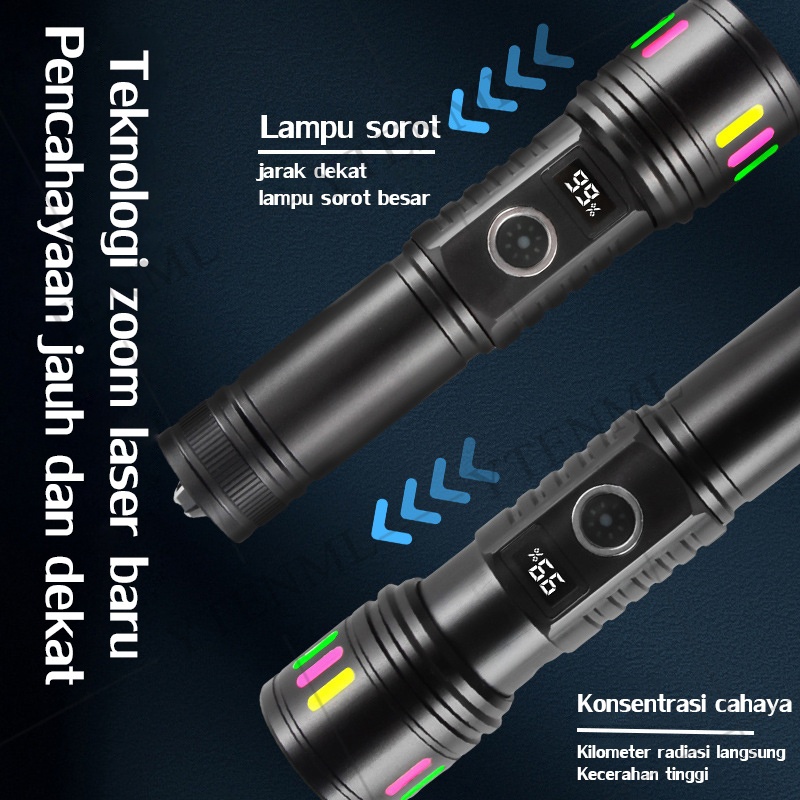 Jual 【Teknologi dari Jerman】senter led super terang / Senter Swat ...