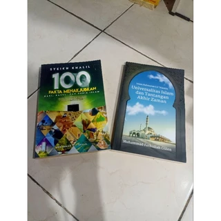 OBRAL BUKU MURAH ORIGINAL / BUKU BACAAN ISLAM / 1 PAKET 2 BUKU / UNIVERSALITAS ISLAM DAN TANTANGAN AKHIR ZAMAN / 100 FAKTA MENAKJUBKAN / AGAMA / FILSAFAT / MOTIVASI ISLAM /