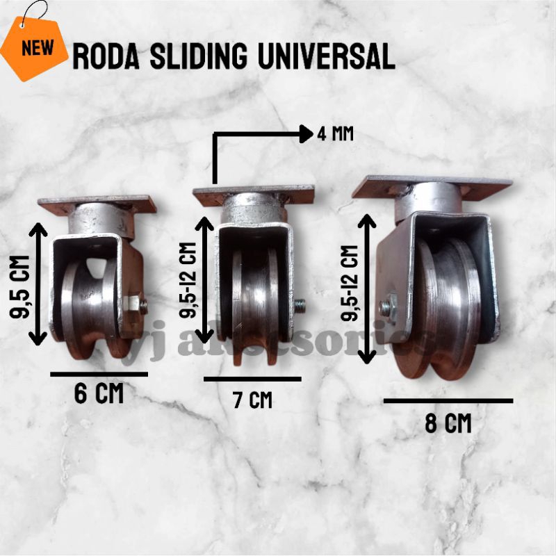 Jual NEW RODA PAGAR SLIDING | RODA PAGAR HEAVY DUTY | RODA PAGAR LIPAT ...