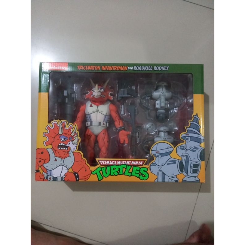 Pack 3 Figuras Triceraton Y Roadkill Rodney Car - Comprar Figuras Y Muñecos Tortugas Ninja En