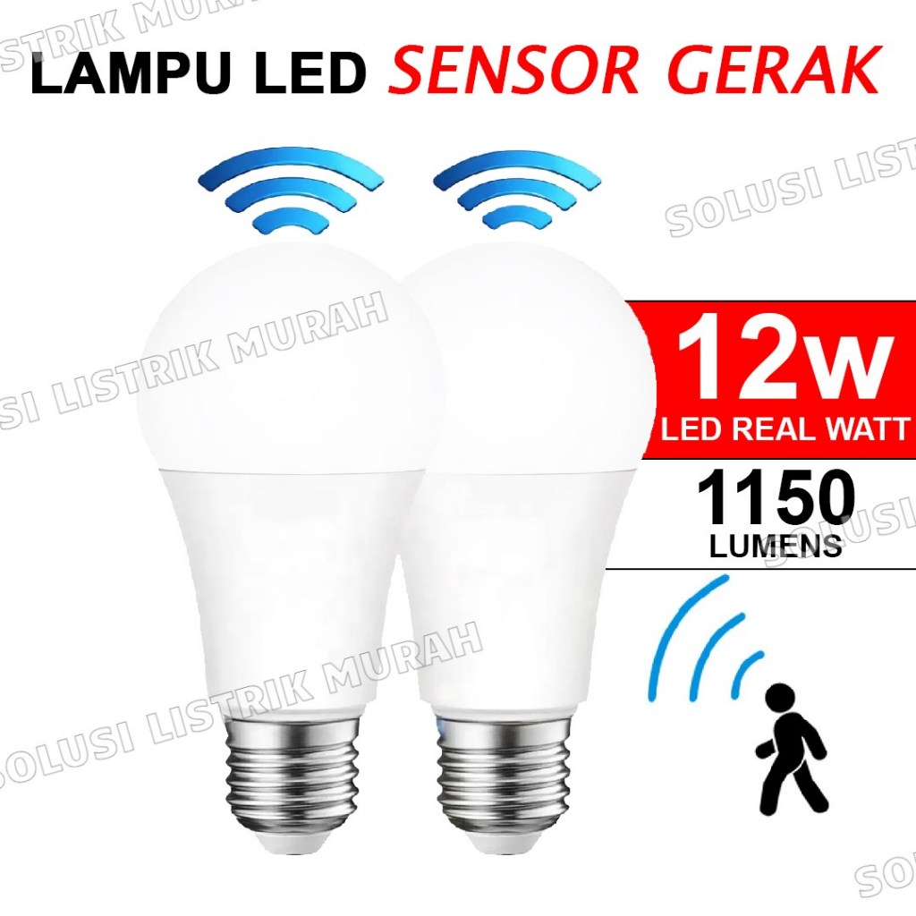 Jual Lampu Sensor Gerak 12W 9W Motion Sensor LED - Nyala Otomatis ...