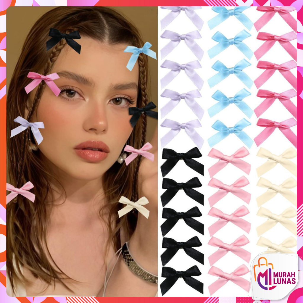 Jual MUNAS Jepit Rambut Model Pita Mini Lucu Simple Klip Poni Gaya ...