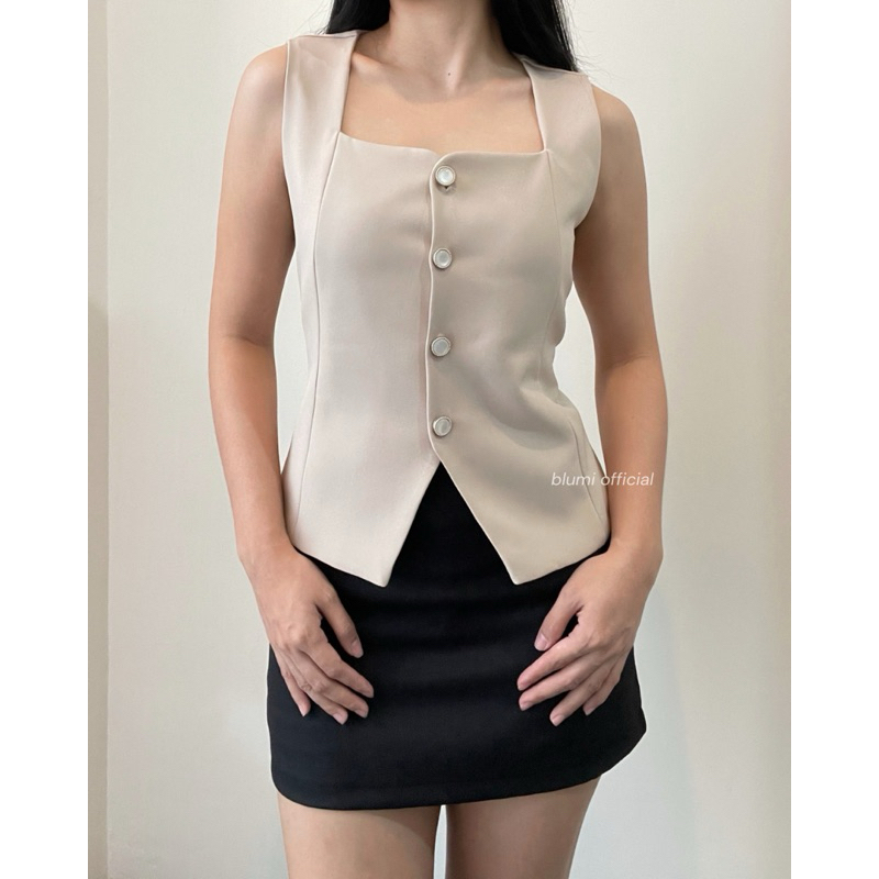Jual BLUMI - Emily Vest | Atasan Rompi Wanita | Shopee Indonesia