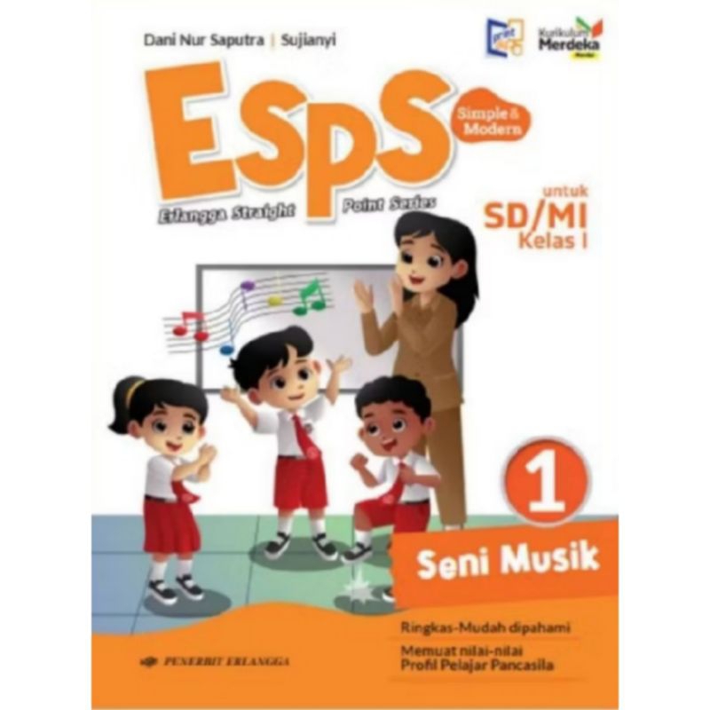 Jual BUKU ESPS SENI MUSIK KELAS 1 SD/MI KURIKULUM MERDEKA REVISI ...