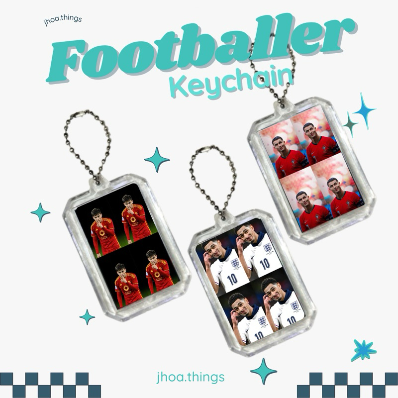 Jual [KEYCHAIN] GANTUNGAN KUNCI AKRILIK PHOTO INSERT FOOTBALL KEYCHAIN ...