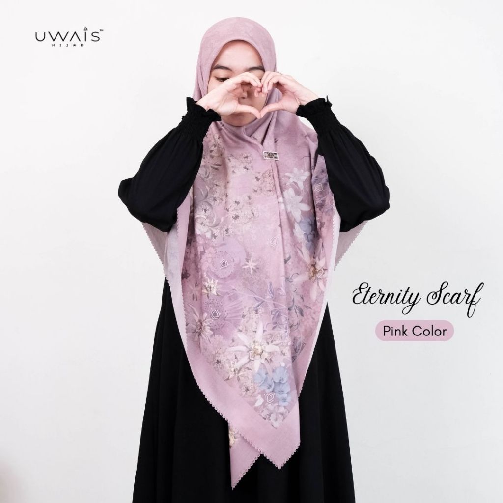Eternity Hijab Scarf Kerudung Segi Empat Motif Jilbab Dewasa Pashmina Bahan Voal Premium