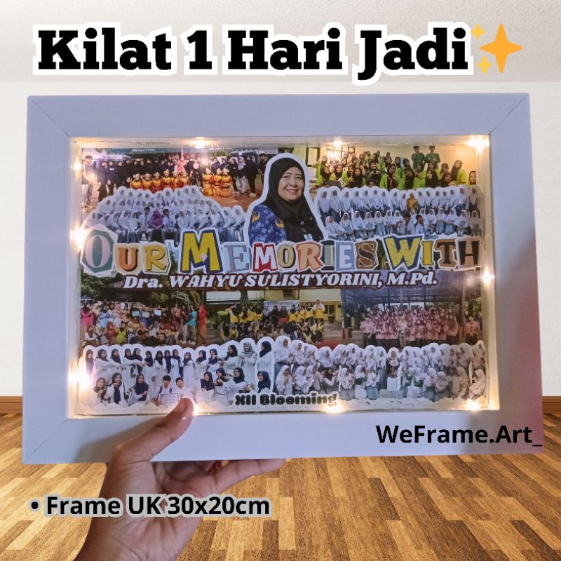 Jual Frame perpisahan/ hadiah perpisahan / kado kantor / kado guru ...