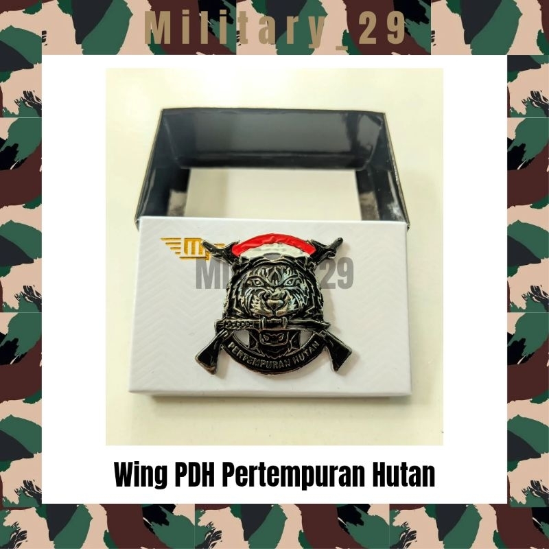 Jual Wing PDH Pertempuran Hutan TNI AD Produksi | Wing Pertempuran ...