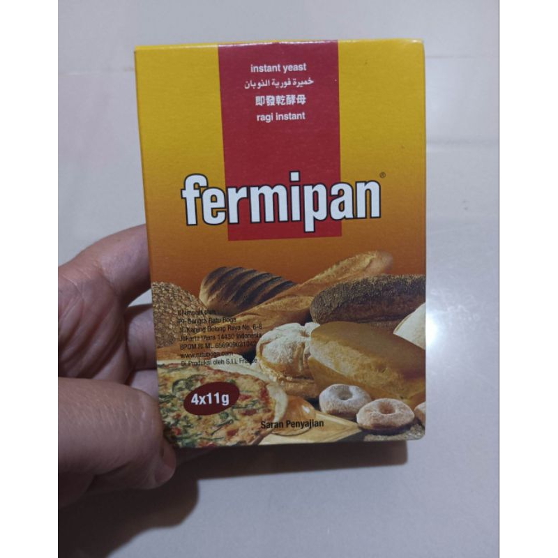 Jual fermipan ragi instant instan kemasan sachet saset 11 gr instant ...