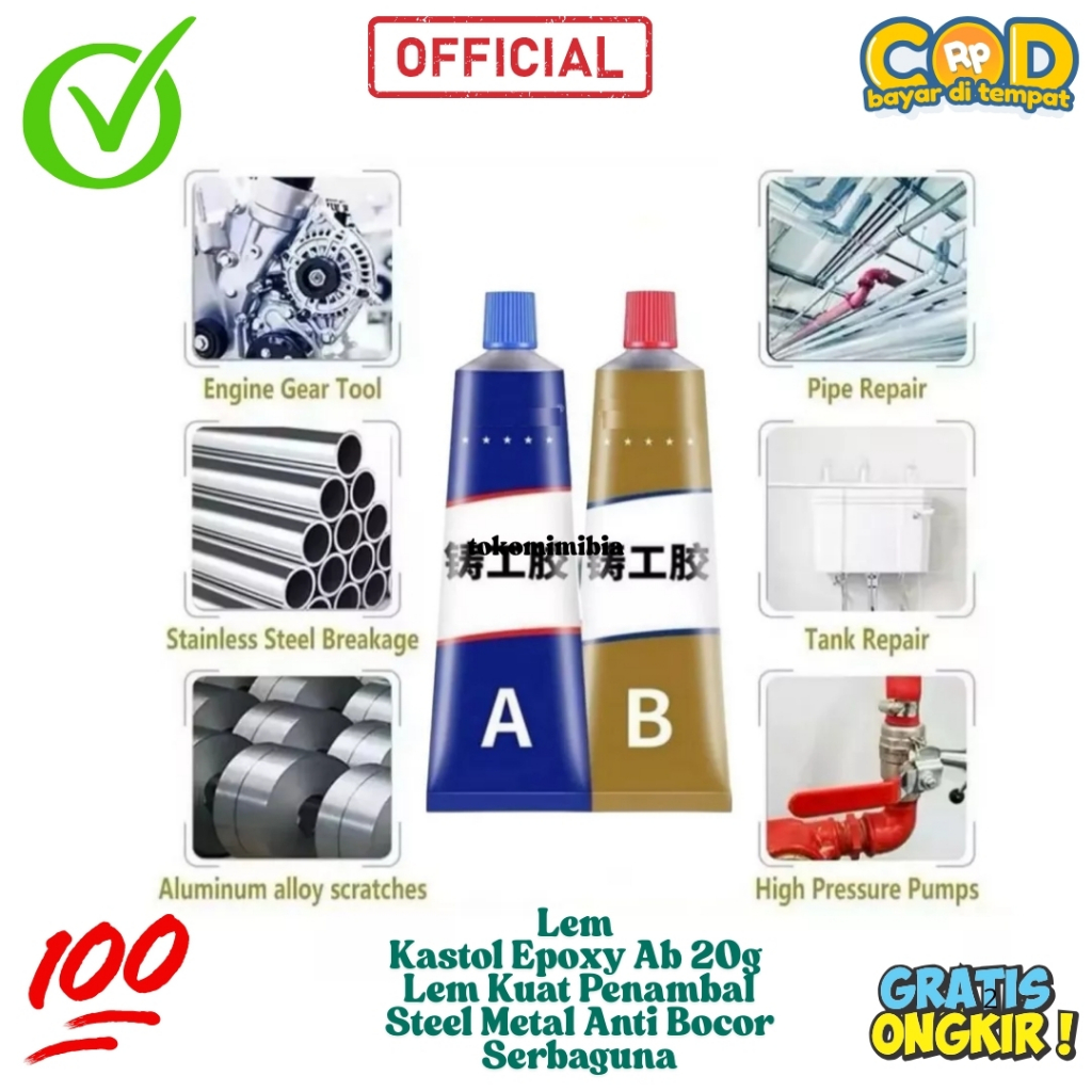 Jual Lem Ab Lem A+B Lem Epoxy Super Kuat Lem Setan Lem Campur Stainless ...