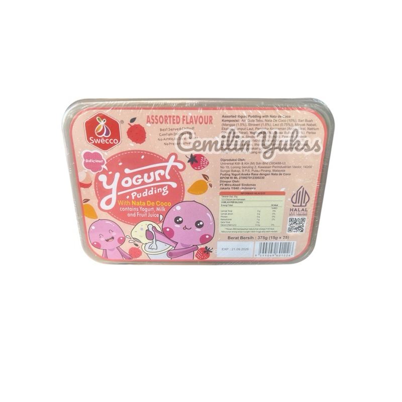 Jual Swecco Fruit Pudding Swecco Yogurt Pudding Pudding Rasa Strawbery ...