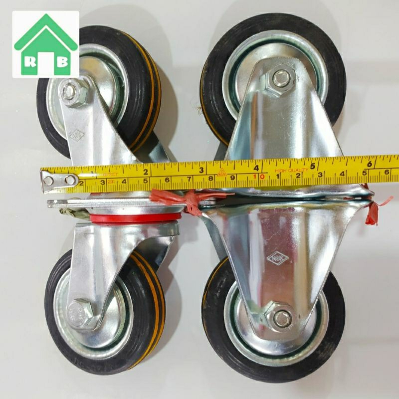 Jual Roda 3 inch Roda Rak Etalase Roda Putar Lurus Roda 3