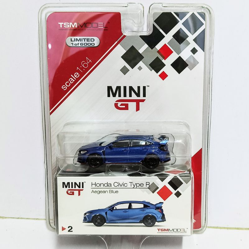 Jual MINI GT 2 Honda Civic Type R FK8 Aegean Blue | Shopee Indonesia
