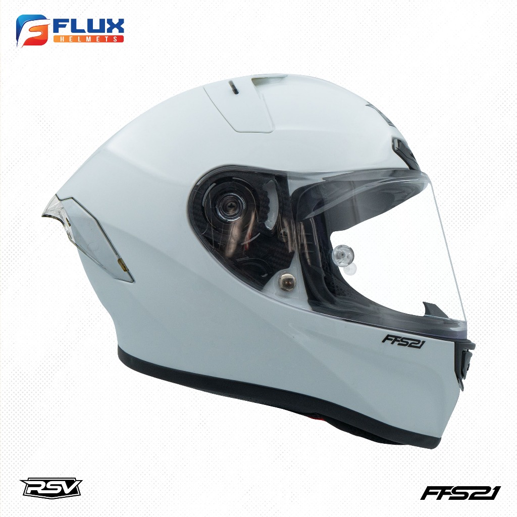 Jual [ORIGINAL RSV] Helm RSV FFS21 White Glossy - Helm Full Face SNI ...