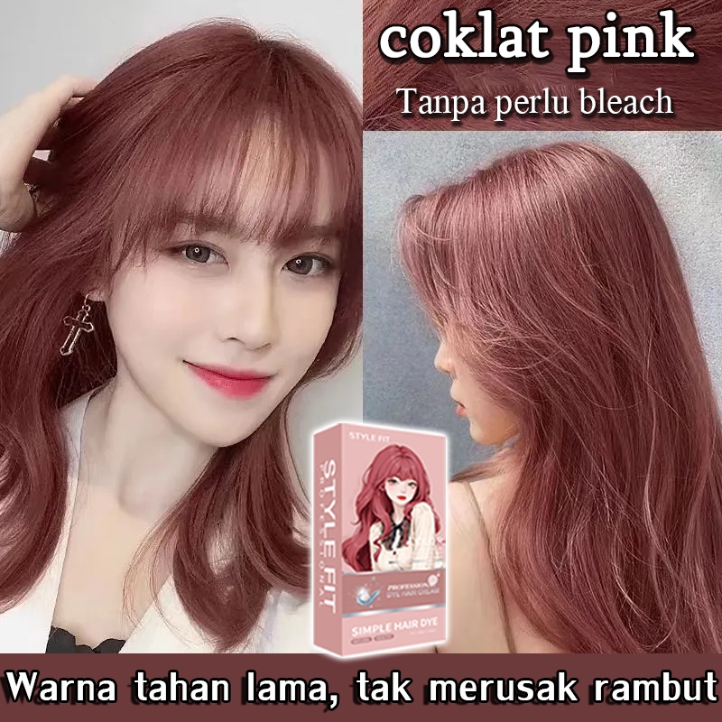 Jual Cat Rambut 210ml - Tanpa Bleach, Warna Ash Brown Natural, Kulit ...