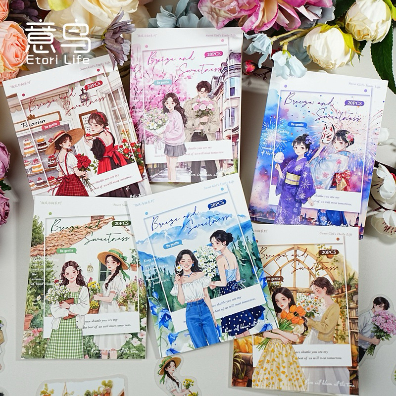 Jual (3BA) sticker transparan wanita cantik tulisan word quote alam ...