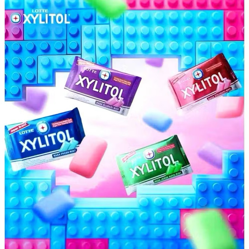 Jual Xylitol Blister Permen Karet Bebas Gula Rasa Fresh Mint | 1 Strips ...