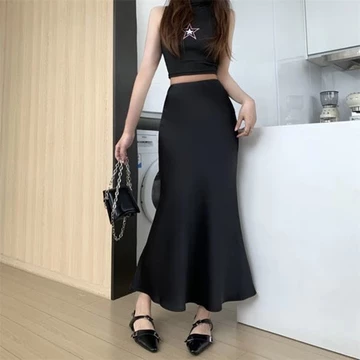 Rok Satin Mermaid Rok Silk Premium Skirt Silk Korean Skirt Silk Rok Silk