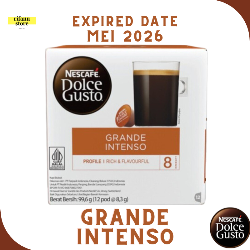 Nescafe Dolce Gusto Grande Intenso Capsule NDG Box 12 Kapsul